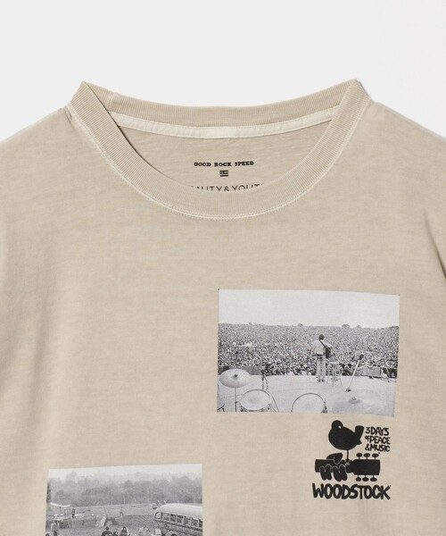 GOOD ROCK SPEED(グッドロックスピード)の「【別注】<GOOD ROCK SPEED>WOOD STOCK プリント Tシャツ(Tシャツ/カットソー・レディース・ベージュ/ブラウン系・FREE)」の18枚目の写真