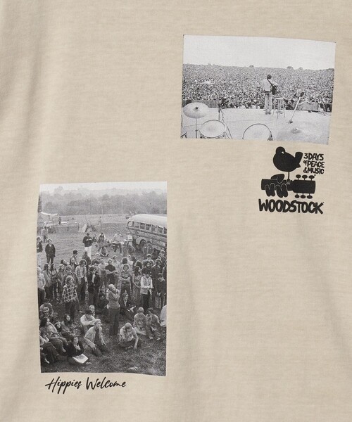 GOOD ROCK SPEED(グッドロックスピード)の「【別注】<GOOD ROCK SPEED>WOOD STOCK プリント Tシャツ(Tシャツ/カットソー・レディース・ベージュ/ブラウン系・FREE)」の19枚目の写真
