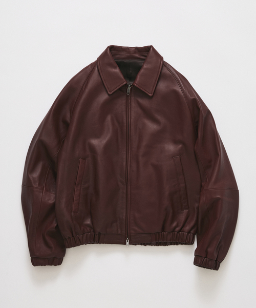 JOURNAL STANDARD(ジャーナルスタンダード)の「ライト シープレザー ブルゾン(ライダースジャケット・メンズ・ボルドー/ブラック/チャコールグレー・MEDIUM/LARGE)」の17枚目の写真