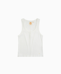HS Henley Neck Sleeveless(W)_White