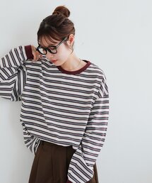 DISCOAT（ディスコート）の「【Enlude】ボーダーロンT《ユニセックス》（Tシャツ/カットソー）」
