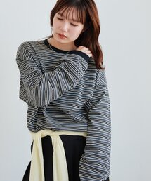 DISCOAT（ディスコート）の「【Enlude】ボーダーロンT《ユニセックス》（Tシャツ/カットソー）」
