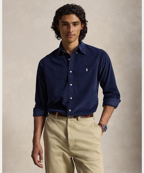 POLO RALPH LAUREN(ポロ ラルフ ローレン)の「クラシック フィット コーデュロイ シャツ(シャツ/ブラウス・メンズ・ネイビー系1・XS/XL/S/M/L)」の5枚目の写真