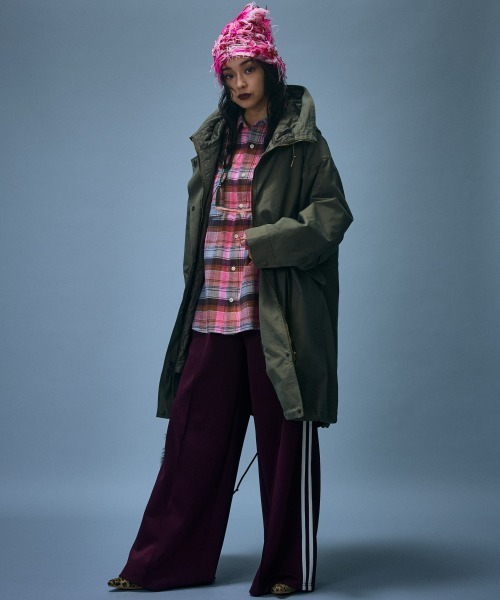 GEVS.(ジェイヴィス)の「ワイドシルエットチェックシャツ<大きいサイズ有>GEVS.(シャツ/ブラウス・レディース・ピンク系/イエロー系・5L/4L/3L/LL/L/M)」の15枚目の写真