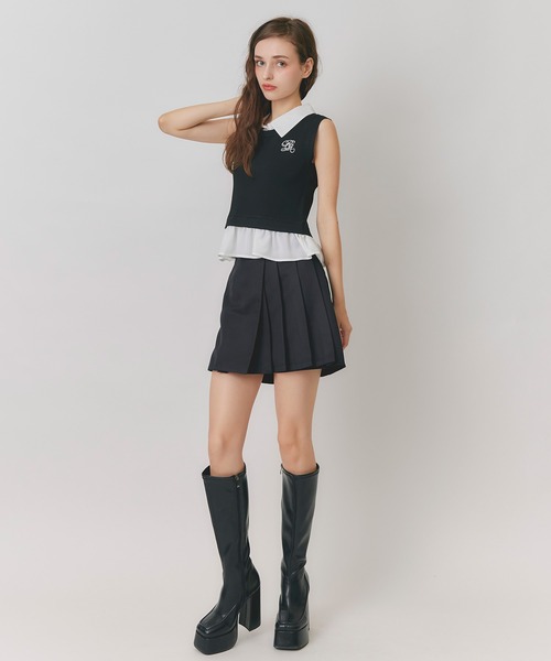 REDYAZEL(レディアゼル)の「【=LOVE 大場花菜さん着用】スクエアタイツロングブーツ(ブーツ・レディース・ブラック/ダークブラウン/オフホワイト・MEDIUM/LARGE)」の22枚目の写真