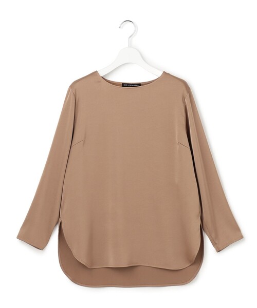 23区(ニジュウサンク)の「サテン ロングスリーブ Tシャツ(Tシャツ/カットソー・レディース・ブラウン系/黄土色系/アイボリー系/オールドローズ系/グレー系・38/40)」の19枚目の写真