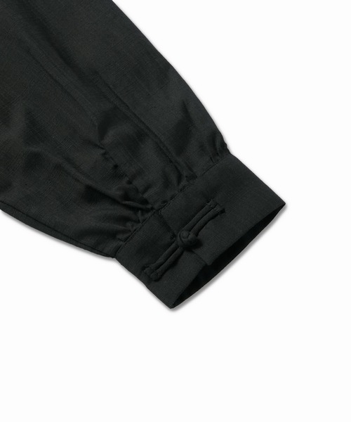 VELNUS(ベルナス)の「【VELNUS】Chinese Button Design Sheer Hooded Shirt Parka/チャイナボタンデザイン シアーフードシャツパーカー(シャツ/ブラウス・メンズ・ネイビー/ブラック・M/S/L)」の7枚目の写真