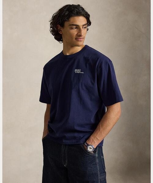 POLO RALPH LAUREN(ポロ ラルフ ローレン)の「リラックス フィット ロゴ ジャージー Tシャツ(Tシャツ/カットソー・メンズ・ネイビー系1・L/M/S/XL/XS)」の1枚目の写真