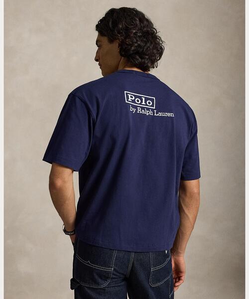 POLO RALPH LAUREN(ポロ ラルフ ローレン)の「リラックス フィット ロゴ ジャージー Tシャツ(Tシャツ/カットソー・メンズ・ネイビー系1・L/M/S/XL/XS)」の7枚目の写真