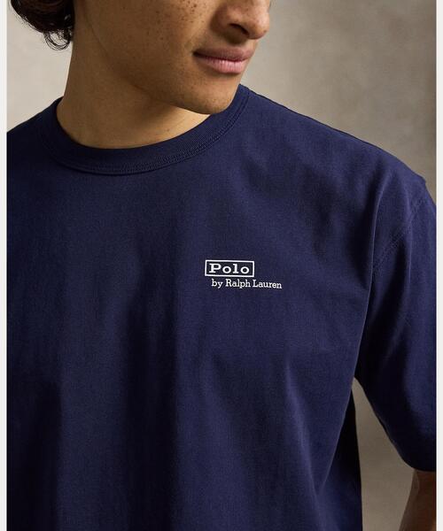 POLO RALPH LAUREN(ポロ ラルフ ローレン)の「リラックス フィット ロゴ ジャージー Tシャツ(Tシャツ/カットソー・メンズ・ネイビー系1・L/M/S/XL/XS)」の2枚目の写真