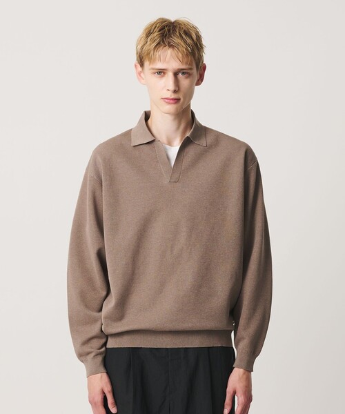 BEAUTY&YOUTH UNITED ARROWS(ビューティーアンドユースユナイテッドアローズ)の「メランジ ミラノ スキッパー ニット ウォッシャブル(ニット/セーター・メンズ・ダークグレー/モカ/ライトグレー・S/XL/L/M)」の22枚目の写真