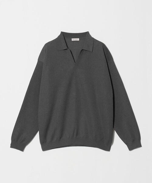 BEAUTY&YOUTH UNITED ARROWS(ビューティーアンドユースユナイテッドアローズ)の「メランジ ミラノ スキッパー ニット ウォッシャブル(ニット/セーター・メンズ・ダークグレー/モカ/ライトグレー・S/XL/L/M)」の9枚目の写真