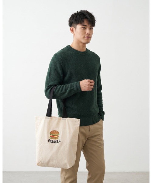 FUNALIVE(ファンアライブ)の「DAILY トートバッグ ハンバーガー(トートバッグ・メンズ・ブラック/ネイビー/アイボリー・ONE SIZE)」の12枚目の写真