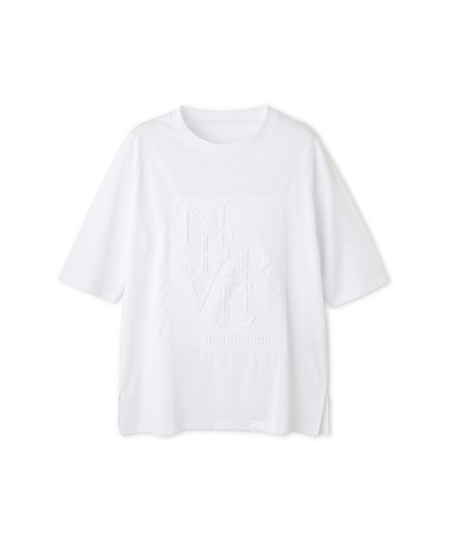 Jayro(ジャイロ)の「ロゴエンボスTシャツ(Tシャツ/カットソー・レディース・ブラック/ホワイト・FREE)」の1枚目の写真
