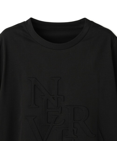 Jayro(ジャイロ)の「ロゴエンボスTシャツ(Tシャツ/カットソー・レディース・ブラック/ホワイト・FREE)」の5枚目の写真