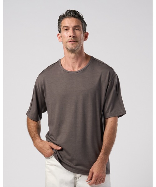 wjk(ダヴルジェイケイ)の「super100's wool jersey S/S(Tシャツ/カットソー・メンズ・ブラック/チャコールグレー/ロイヤルブルー・X-LARGE/SMALL/LARGE/MEDIUM)」の6枚目の写真