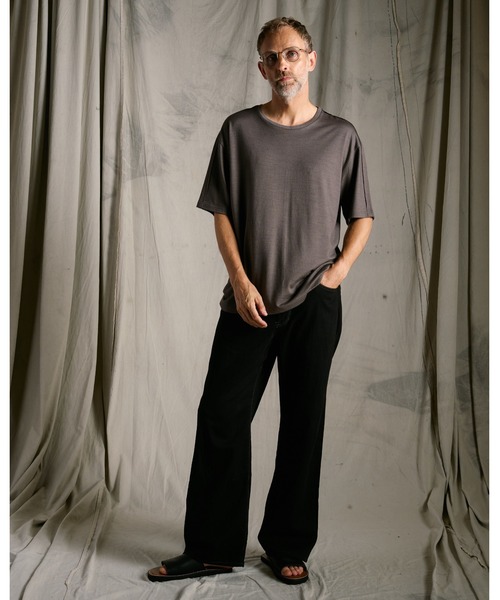 wjk(ダヴルジェイケイ)の「super100's wool jersey S/S(Tシャツ/カットソー・メンズ・ブラック/チャコールグレー/ロイヤルブルー・X-LARGE/SMALL/LARGE/MEDIUM)」の17枚目の写真