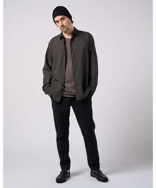 wjk(ダヴルジェイケイ)の「super100's wool jersey S/S(Tシャツ/カットソー・メンズ・ブラック/チャコールグレー/ロイヤルブルー・X-LARGE/SMALL/LARGE/MEDIUM)」の21枚目の写真