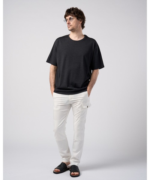 wjk(ダヴルジェイケイ)の「super100's wool jersey S/S(Tシャツ/カットソー・メンズ・ブラック/チャコールグレー/ロイヤルブルー・X-LARGE/SMALL/LARGE/MEDIUM)」の22枚目の写真