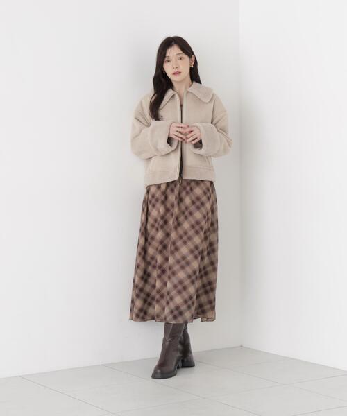 PROPORTION BODY DRESSING(プロポーションボディドレッシング)の「オータムチェックワンピース / 1216240002(ワンピース・レディース・ブラウン/ブラック・MEDIUM/P/S)」の9枚目の写真