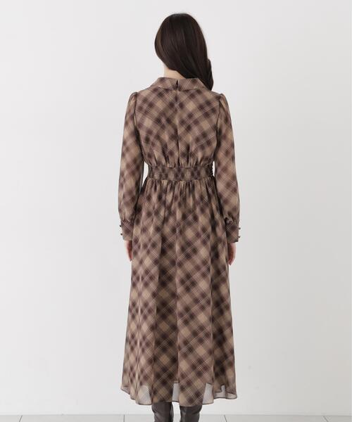 PROPORTION BODY DRESSING(プロポーションボディドレッシング)の「オータムチェックワンピース / 1216240002(ワンピース・レディース・ブラウン/ブラック・MEDIUM/P/S)」の12枚目の写真