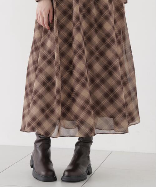 PROPORTION BODY DRESSING(プロポーションボディドレッシング)の「オータムチェックワンピース / 1216240002(ワンピース・レディース・ブラウン/ブラック・MEDIUM/P/S)」の16枚目の写真