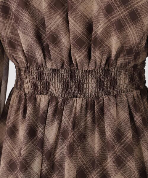 PROPORTION BODY DRESSING(プロポーションボディドレッシング)の「オータムチェックワンピース / 1216240002(ワンピース・レディース・ブラウン/ブラック・MEDIUM/P/S)」の18枚目の写真