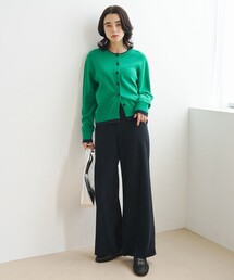 ストレッチコーデュロイ ワイドパンツ