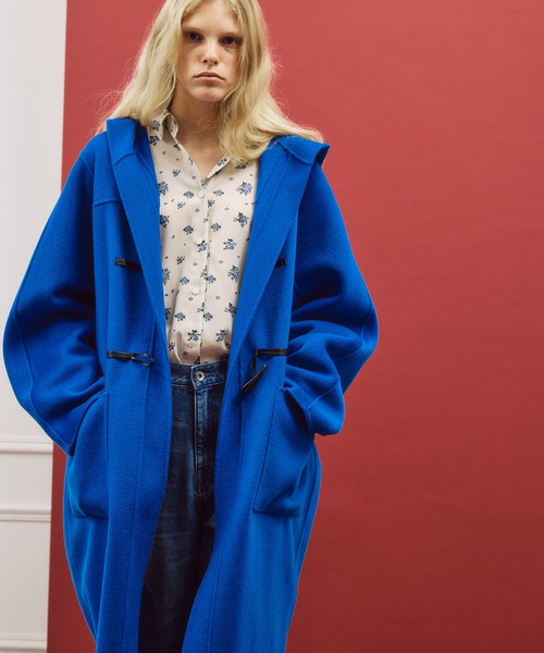 LE CIEL BLEU(ルシェルブルー)の「ダブルフェイスダッフルコート / Double-Face Duffle Coat(その他アウター・レディース・キャメル/ブルー/ブラック・36/34)」の2枚目の写真