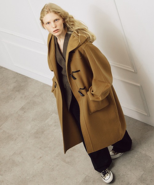 LE CIEL BLEU(ルシェルブルー)の「ダブルフェイスダッフルコート / Double-Face Duffle Coat(その他アウター・レディース・キャメル/ブルー/ブラック・36/34)」の19枚目の写真