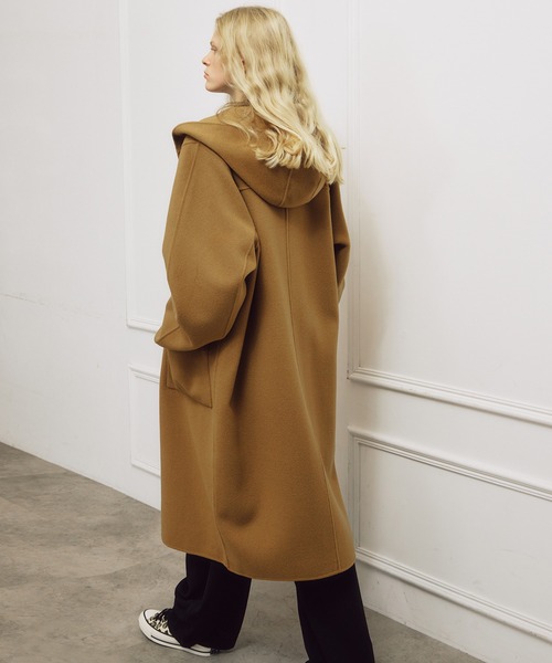 LE CIEL BLEU(ルシェルブルー)の「ダブルフェイスダッフルコート / Double-Face Duffle Coat(その他アウター・レディース・キャメル/ブルー/ブラック・36/34)」の17枚目の写真