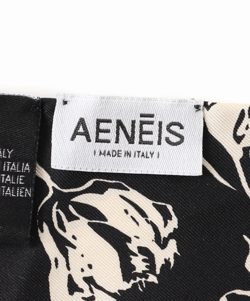 journal standard L'essage（ジャーナルスタンダードレサージュ）の「AENEIS/エネス Nostalgia Flowers Silk Twill Bandeau スカーフ（バンダナ/スカーフ・レディース・ブラック・FREE）」の7枚目の写真