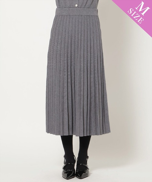 WILLSELECTION(ウィルセレクション)の「【Knit setup Series】プリーツニットスカート(スカート・レディース・ブラック/グレー/モカ/ブルー・M/S)」の5枚目の写真