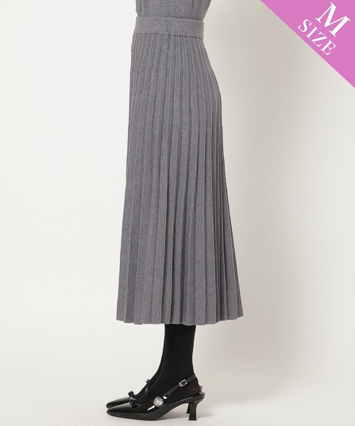 WILLSELECTION(ウィルセレクション)の「【Knit setup Series】プリーツニットスカート(スカート・レディース・ブラック/グレー/モカ/ブルー・M/S)」の6枚目の写真