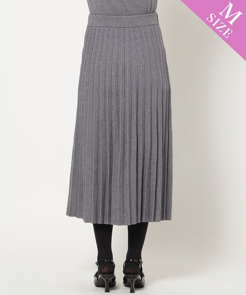 WILLSELECTION(ウィルセレクション)の「【Knit setup Series】プリーツニットスカート(スカート・レディース・ブラック/グレー/モカ/ブルー・M/S)」の7枚目の写真