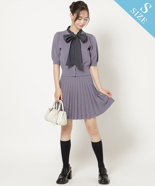 WILLSELECTION(ウィルセレクション)の「【Knit setup Series】プリーツニットスカート(スカート・レディース・ブラック/グレー/モカ/ブルー・M/S)」の17枚目の写真