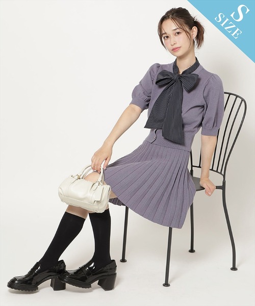 WILLSELECTION(ウィルセレクション)の「【Knit setup Series】プリーツニットスカート(スカート・レディース・ブラック/グレー/モカ/ブルー・M/S)」の20枚目の写真