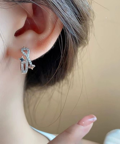 LUGG NAGG（ラグナグ）の「【466925】シューティングスターフープピアス（RZ）（ピアス（両耳用）・レディース・シルバー・FREE）」の3枚目の写真