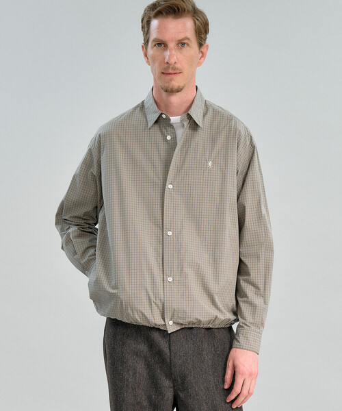 GYMPHLEX(ジムフレックス)の「Gymphlex | コットンタイプライター レギュラーカラーシャツ CHECK MEN(シャツ/ブラウス・メンズ・ベージュ系その他・M/L)」の16枚目の写真