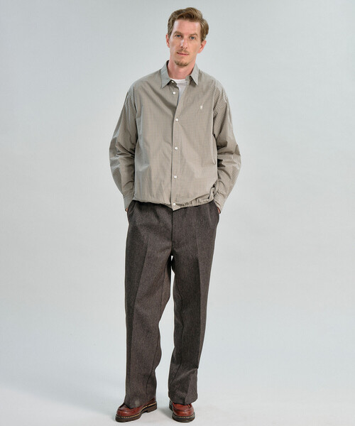 GYMPHLEX(ジムフレックス)の「Gymphlex | コットンタイプライター レギュラーカラーシャツ CHECK MEN(シャツ/ブラウス・メンズ・ベージュ系その他・M/L)」の17枚目の写真