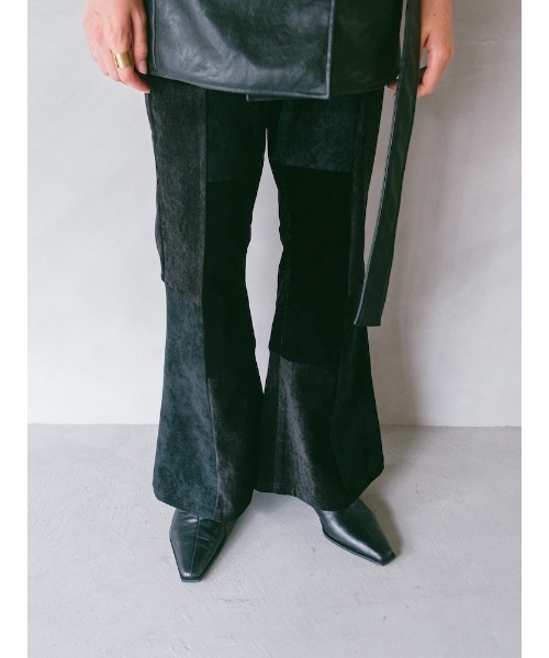 Ruh Dhan(ルーダン)の「Patchwork Flair Pants(その他パンツ・レディース・ブラック/ブラウン系その他/アイボリー・FREE)」の6枚目の写真
