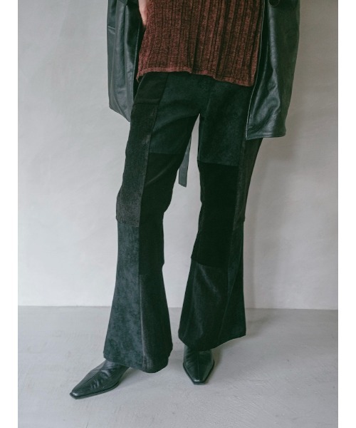 Ruh Dhan(ルーダン)の「Patchwork Flair Pants(その他パンツ・レディース・ブラック/ブラウン系その他/アイボリー・FREE)」の8枚目の写真