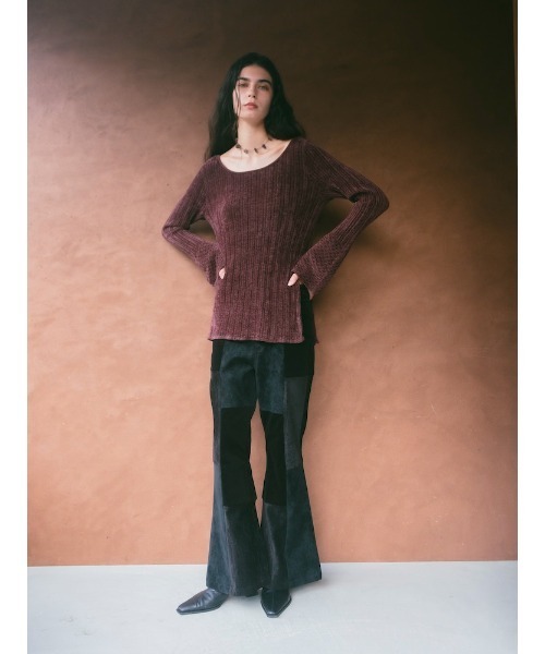 Ruh Dhan(ルーダン)の「Patchwork Flair Pants(その他パンツ・レディース・ブラック/ブラウン系その他/アイボリー・FREE)」の12枚目の写真