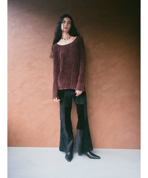 Ruh Dhan(ルーダン)の「Patchwork Flair Pants(その他パンツ・レディース・ブラック/ブラウン系その他/アイボリー・FREE)」の13枚目の写真