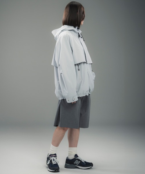 +phenix(プラスフェニックス)の「+phenix(プラスフェニックス)VENTILATED HOODIE ベンチレーション フーディー / WINDSTOPPER PRODUCTS BY GORE-TEX LABS(マウンテンパーカー・メンズ・ブラック/ライトグレー/ブルー・M/S/L)」の6枚目の写真