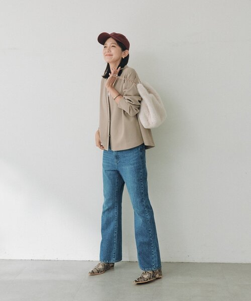 RIVE DROITE(リヴドロワ)の「ジョーゼットカーディガン(秋服/冬服/オフィスカジュアル)(カーディガン/ボレロ・レディース・オフホワイト/ベージュ/ブラック・FREE)」の11枚目の写真