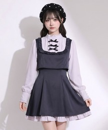 【ZOZO限定】セットアップ風プチハイドッキングワンピース【大きいサイズ有り】