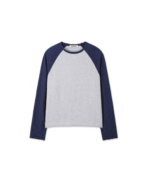 9999ARCHIVE(9999アーカイブ)の「エコー スラブ ラグラン 長袖(Tシャツ/カットソー・メンズ・ライトグレー・SMALL/MEDIUM/LARGE)」の2枚目の写真