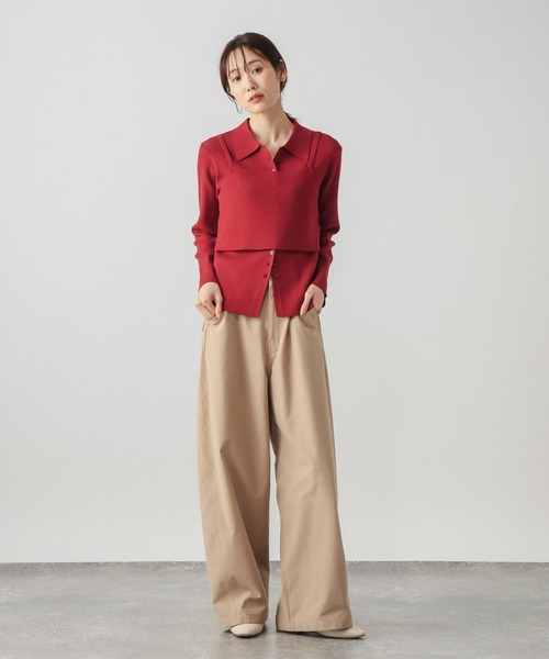 GLOBAL WORK(グローバルワーク)の「アンチピリングなめらかベストセット/1017902(Tシャツ/カットソー・レディース・レッド系その他7/ベージュ系その他3/アイボリー/ブラック・LARGE/MEDIUM)」の16枚目の写真