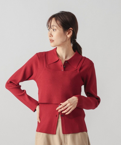 GLOBAL WORK(グローバルワーク)の「アンチピリングなめらかベストセット/1017902(Tシャツ/カットソー・レディース・レッド系その他7/ベージュ系その他3/アイボリー/ブラック・LARGE/MEDIUM)」の19枚目の写真